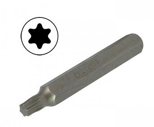 Бит TORX T60 10мм, L=75мм, S2, (упаковка 10 шт) AIST 1327560T