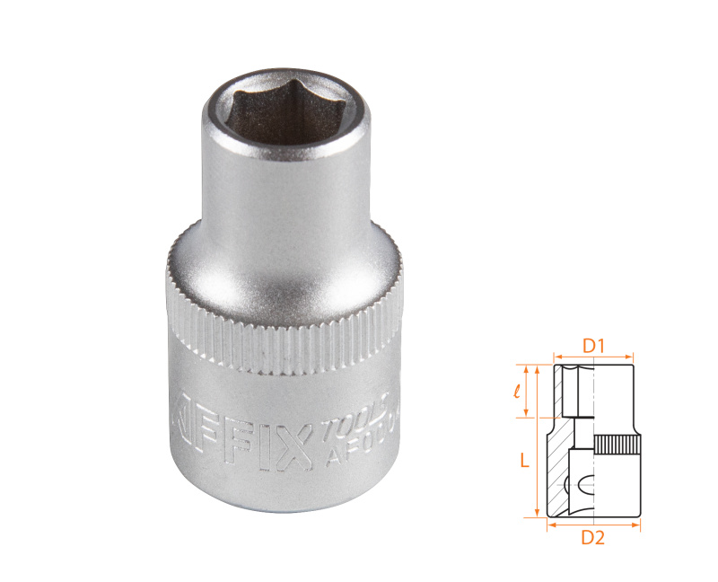 AFFIX Головка торцевая стандартная шестигранная 1/2", 10 мм AF00040010