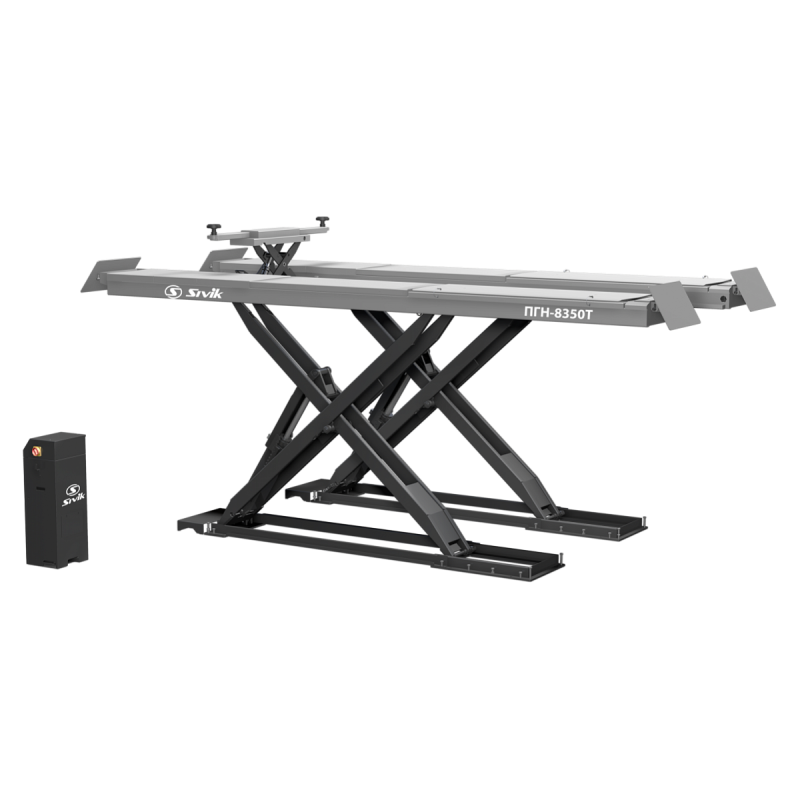 Подъемник ножничный эл/гидравлический г/п 5т под сх-развал с траверсой SIVIK ПГН-8350Т