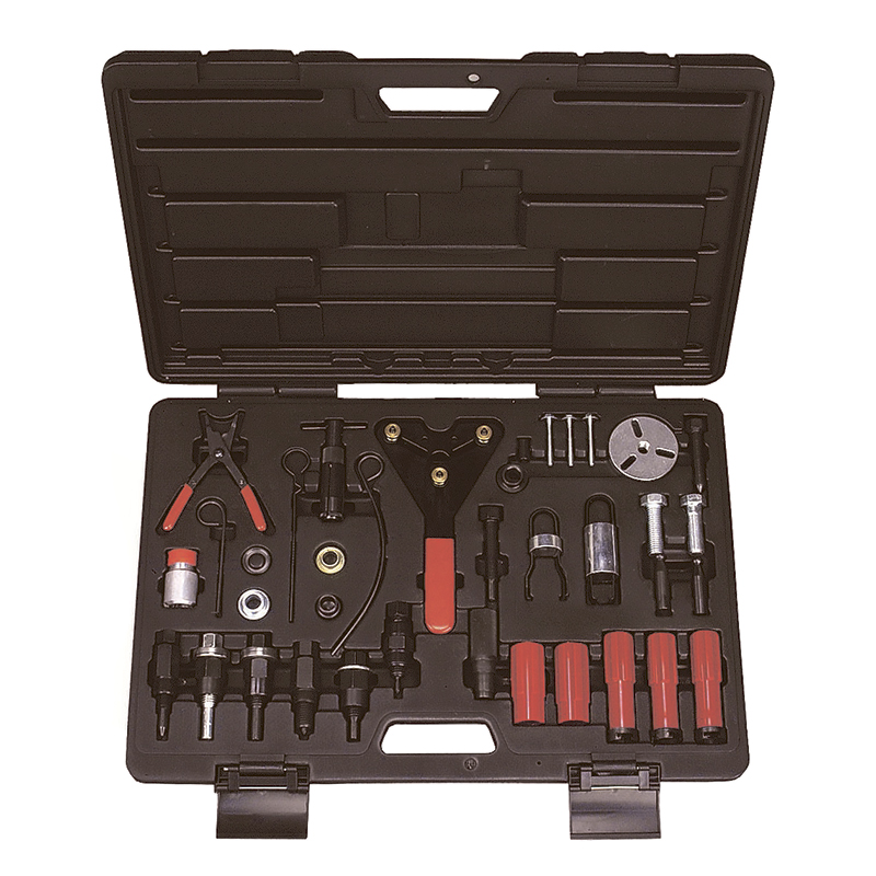 МАСТАК Набор для обслуживания компрессора кондиционера, кейс, 37 предмета 105-30037C
