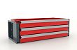 Блок из 3 ящиков для шкафа "Premium" 842х411х88h мм. FERRUM 13.922-7016/3000